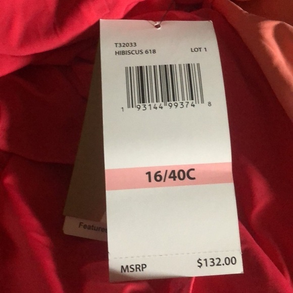 Coco Reef Contours Ruffled Swimsuit Womens Pink One Piece - Picture 3 of 3